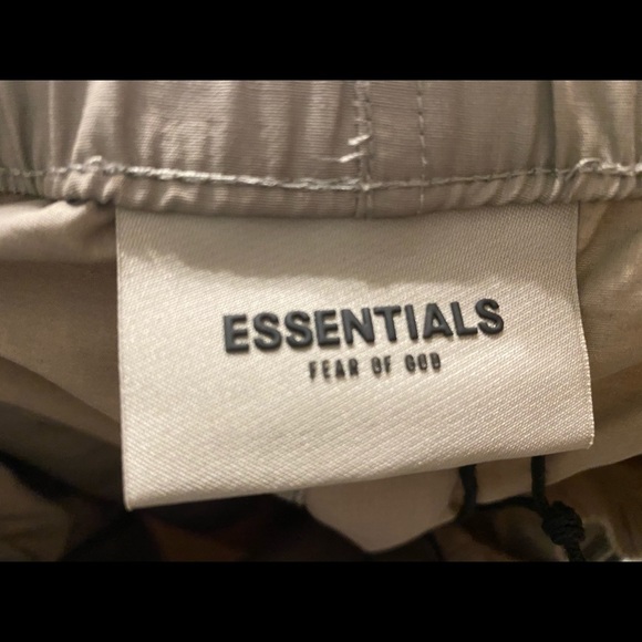 Fear Of God Essentials Taupe Volley Shorts SS21 - Picture 4 of 5